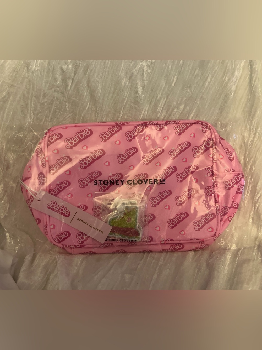 NWT Stoney Clover Lane x Barbie Large Pouch and Rollerblades Patches set